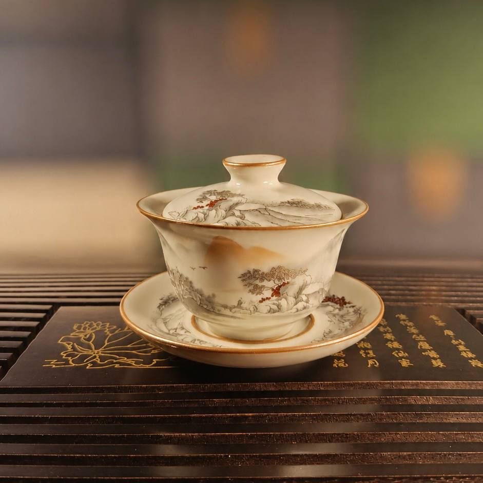 Sancai Gaiwan — Shan-shui Landscape